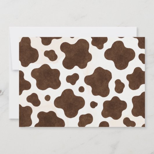 ウエスタンカウボーイファーストロデオ誕生日フォト招待状 サンキューカード (裏面)