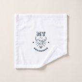 ウエスタンカウボーイブルスカルロゴヴィンテージGroomsmen バスタオルセット (ウォッシュタオル)