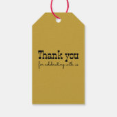 ウエスタンカウボーイブルスカル素朴カントリーウェディング ギフトタグ (裏面)