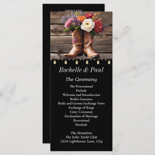 ウエスタンカウボーイブーツエレガントフローラメイスンジャー (正面/裏面)