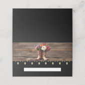 ウエスタンカウボーイブーツエレガントフローラメイスンジャー プレイスカード (外部開封)