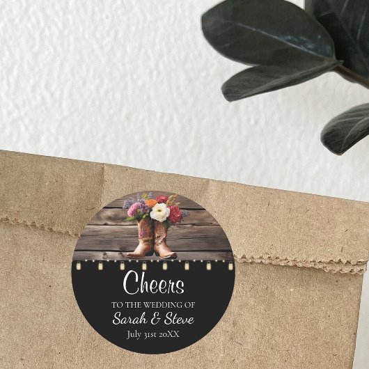 ウエスタンカウボーイブーツエレガントフローラメイスンジャー ラウンドシール