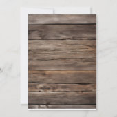 ウエスタンカウボーイブーツエレガントフローラメイスンジャー 招待状 (裏面)