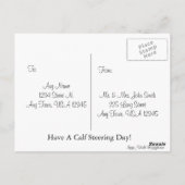 ウエスタンカウボーイブーツハッピーバースデー ポストカード (裏面)