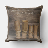 ウエスタンカウボーイブーツバ素朴ーンモノグラム クッション (正面)