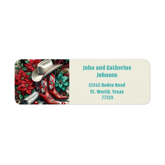 ウエスタンカウボーイブーツホリデーフローラカウハイド ラベル (正面)