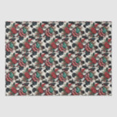 ウエスタンカウボーイブーツホリデーフローラカウハイド 薄葉紙 (正面)