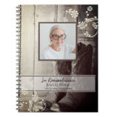 ウエスタンカウボーイブーツ葬儀記念ゲストブック ノートブック (正面)