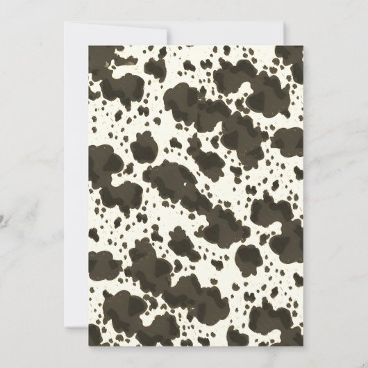 ウエスタンカウボーイベビーシャワー招待状 招待状 (裏面)