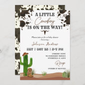 ウエスタンカウボーイベビーシャワー招待状 招待状 (正面/裏面)