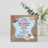 ウエスタンカウボーイラッソパーティの招待状 招待状 (スタンド正面)