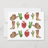 ウエスタンカウボーイロデオサンキューカード サンキューカード (裏面)