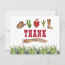 ウエスタンカウボーイロデオサンキューカード サンキューカード