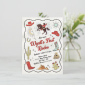 ウエスタンカウボーイロデオハンドドロード誕生日 招待状 (スタンド正面)