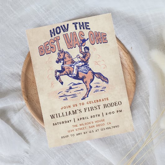 ウエスタンカウボーイロデオ誕生日最高のはどのように 招待状