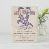 ウエスタンカウボーイロデオ誕生日最高のはどのように 招待状 (スタンド正面)