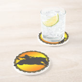 ウエスタンカウボーイ女性のカーボーイホースバーンロデオコースター コースター (側面)