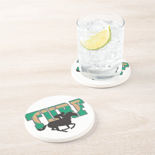 ウエスタンカウボーイ女性のカーボーイホースバーンロデオコースター コースター (側面)