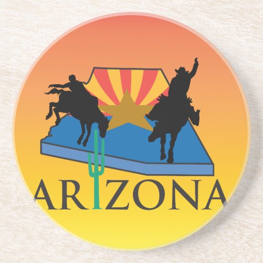 ウエスタンカウボーイ女性のカーボーイホースバーンロデオコースター コースター (正面)