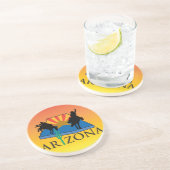 ウエスタンカウボーイ女性のカーボーイホースバーンロデオコースター コースター (側面)