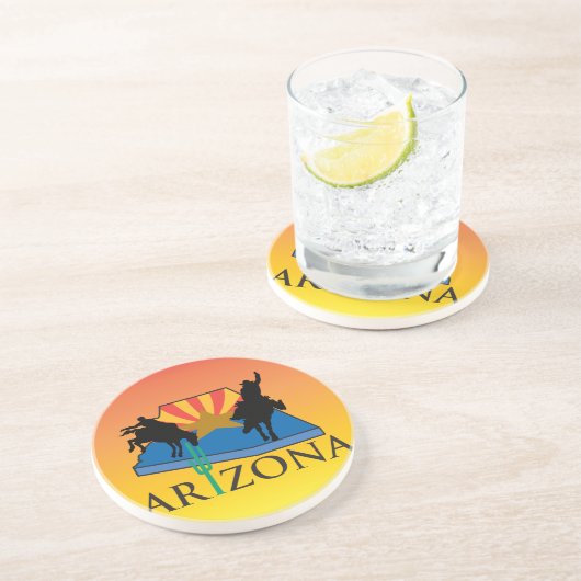 ウエスタンカウボーイ女性のカーボーイホースバーンロデオコースター コースター (側面)