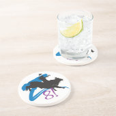 ウエスタンカウボーイ女性のカーボーイホースバーンロデオコースター コースター (側面)