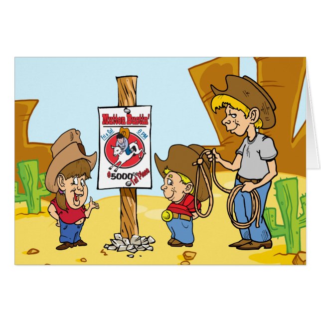 ウエスタンカウボーイ女性のカーボーイロデオマットンブスティン (正面横)