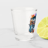 ウエスタンカウボーイ料理オンBBQピットカスタム ショットグラス (左)