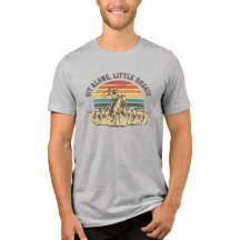 ウエスタンカウボーイ牧場牛集めTシャツ、ヴィンテージ