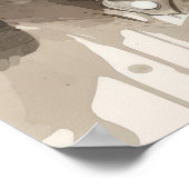 ウエスタンカウボーイ絵を描ポートレートの歴史馬 ポスター (角)