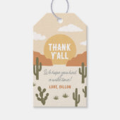 ウエスタンカウボーイ誕生日メッセージカード ギフトタグ (正面)