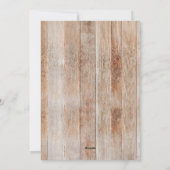 ウエスタンカウボーイ雪だるまクリスマスホリデー シーズンカード (裏面)