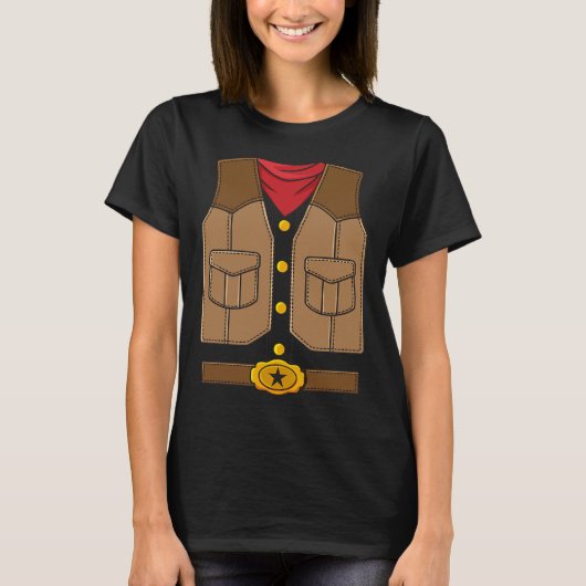 ウエスタンカウボーイ ハロウィン 男子子供服 Tシャツ (正面)