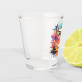 ウエスタンカウボーイBBQクックオフカスタム ショットグラス (左)