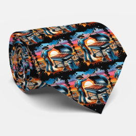 ウエスタンカウボーイBBQピットと調理師 ネクタイ