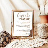 ウエスタンカップケ結婚ーキのメニューの看板デザートサイン ポスター