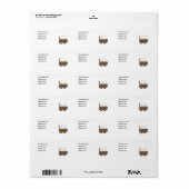 ウエスタンカバーワゴン – MED差出人住所 ラベル (フルシート)