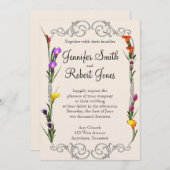 ウエスタンカラリリーポー結婚式招待状 招待状 (正面/裏面)