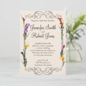 ウエスタンカラリリーポー結婚式招待状 招待状 (スタンド正面)