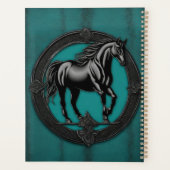 ウエスタンカントリーエクエストリアンティール(緑がかった色)ブラックホース プランナー手帳 (裏面)