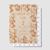 ウエスタンカントリーカウボーイブーツサドルアップ誕生日 ベラム紙招待状 (オフセット (招待状))