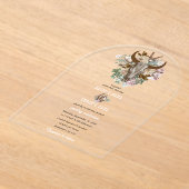 ウエスタンカントリーカウボーイボホカウウスカル結婚ズ アクリル招待状 (レイダウン)