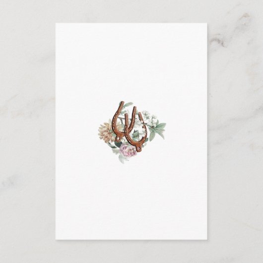 ウエスタンカントリーカウボーイボホカウウスカル結婚ズ エンクロージャーカード (裏面)