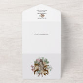 ウエスタンカントリーカウボーイボホカウウスカル結婚ズ オールインワン招待状 (外側)