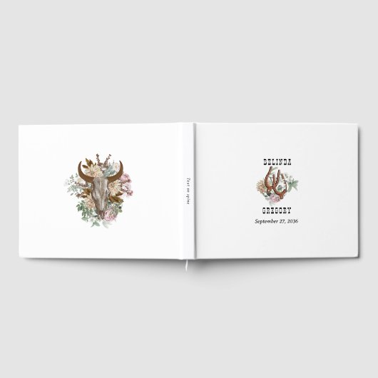 ウエスタンカントリーカウボーイボホカウウスカル結婚ズ ゲストブック (全面)