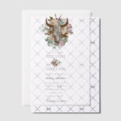 ウエスタンカントリーカウボーイボホカウウスカル結婚ズ ベラム紙招待状 (オフセット (招待状))