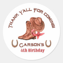 ウエスタンカントリーカウボーイ誕生日サンキューアシフト