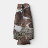 ウエスタンカントリーコウィドターコイズブラウンレザー ボトルクーラー (裏面)