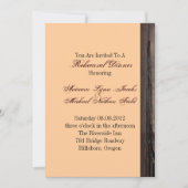 ウエスタンカントリーバーン結婚のリハーサルディナー 招待状 (正面)