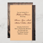 ウエスタンカントリーバーン結婚のリハーサルディナー 招待状 (正面/裏面)